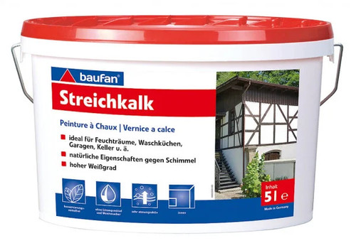 Baufan streichkalk weiß - streichkalk,