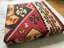 Orientalisches Bodenkissen, Sitzkissen, Pouf, Kelimkissen 60x60