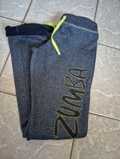 Neuwertige Zumba Leggings( Jogginghose mit großem Zumba Logo, blau Gr: XSmall
