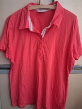 schöner weicher Pullover in lachsfarbend mit Knopfleiste  Größe 48/50 -NEU-