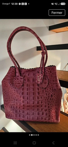 Furla fuchsia leder shopper - furla,