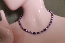 Collier Süsswasserperlen und Amethyst