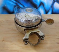 Oldtimer Fahrradklingel 60er Jahre | Chrom Revolver Klingel Vintage Metall