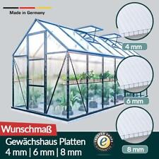 Gewächshaus Platten Doppelstegplatten Stegplatten Hohlkammerplatten 4  6  8 mm