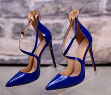 Edle Lackschuhe Stilettos Highheels Pumps Gr. 37 Lack 12,5 cm Absatzhöhe