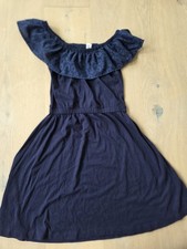 Schönes Kleid Yigga Blau Volant 134 140 Neuwertig