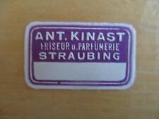 (10012) Kleine Reklamemarke - Ant. Kinast, Friseur und Parfümerie, Straubing