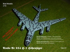 Arado Ar 234 H-1 Höhenjäger  1/72 Bird Models ResinUMbausatz / resin conversion