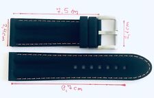 BARBOS NAUTILUS Silikonarmband 24mm mit Edelstahlschließe - NEU