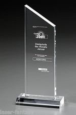 Trophäe Gravur Peak personalisiert Pokal Ehrung Award Ehrenpokal Acrylglas