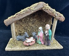 Weihnachts krippe mit masse - krippe, /