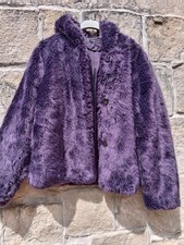 Webpelz jacke Boho Pelz Lila