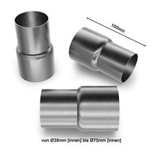 Universal Ø 38 - Ø 75 mm Reduzierstück Auspuffrohr Abgasrohr Rohr Abgasanlage