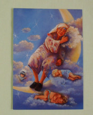 1 Postkarten Mann MOND Engel