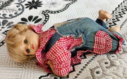 Vintage porzellanpuppe - vintage, porzellanpuppe-