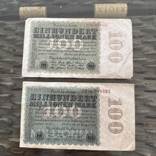 2 x Geldschein, Deutschland