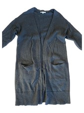 Selected Femme Strickjacke Damen Gr. S Schwarz Mohair Wolle Rippstrick