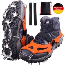 Steigeisen Grödel Eisspikes für Bergschuhe Schuhkrallen Eisspikes mit 19 Zähne