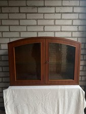 Vintage Wandschrank/Hängevitrine von 1968, Holz & Glas, 80 × 56 × 20 cm, Midcent