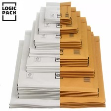 Luftpolstertaschen Versandtaschen Luftpolsterumschläge LOGIC PACK Weiß Braun