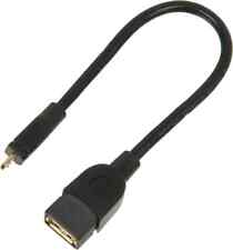 Hama USB-2.0-OTG-Adapterkabel, Micro-Stecker- A-Kupplung, Schwarz,0,15m 00078426