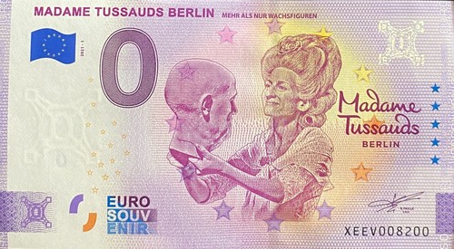 Billet euro madame tussauds - billet,