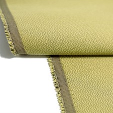 Gardinenstoff Landhaus Knitterarm in Heu Grün Vorhangstoff Meterware