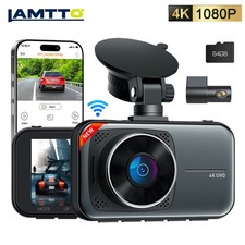Lamtto 4K Dash Cam WiFi Auto