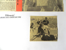 ORIGINAL SIGNIERT HELMUT RAHN + HANS TILKOWSKI  Fußball Weltmeister AUTOGRAMME