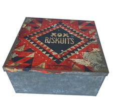 Alte große Blechdose ~ Verkaufsdose Tante Emma Laden ~ XOX BISKUITS