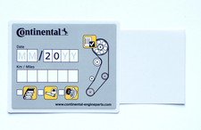 1x Zahnriemenwechsel Aufkleber - ORIGINAL Continental Serviceaufkleber