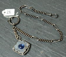 Alte silberne Taschenuhrkette