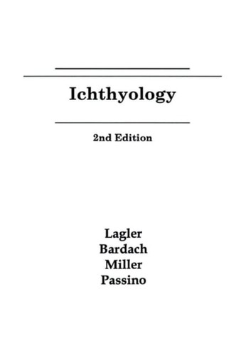 Ichthyology lagler - 2e,