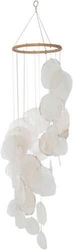 Muschelwindspiel capiz spirale - muschelwindspiel,