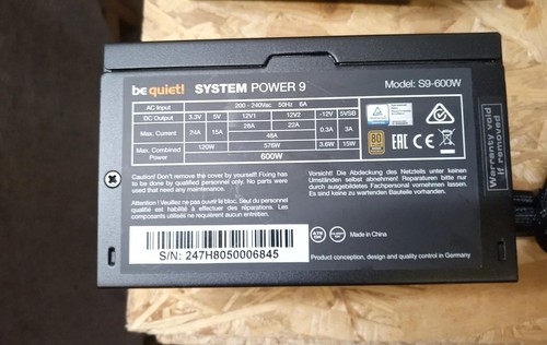 Netzteil 600 watt be quet - netzteil,