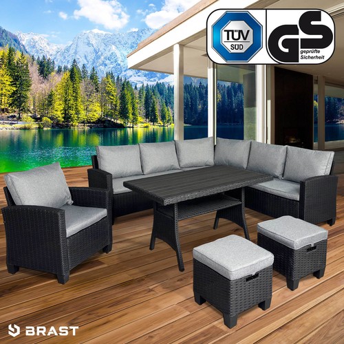 Brast poly rattan sitzgarnitur - brast,