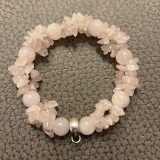 Sabo Thomas Rosenquarzarmband Charmträger Silber wenig getragen