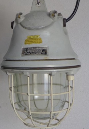 Vintage industrie lampe - industrie,