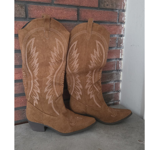 Braune westernstiefel mit - braune,