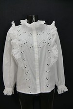 Gr.40 Trachtenbluse weiß
