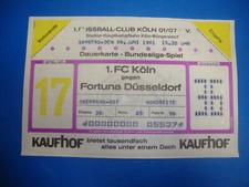 Ticket fc köln - 80/81,