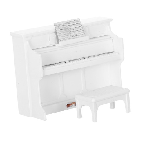 Mini piano weiss puppenhaus - mini,