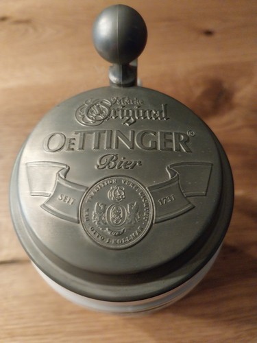 Bierkrug mit zinndeckel jahr - mit,