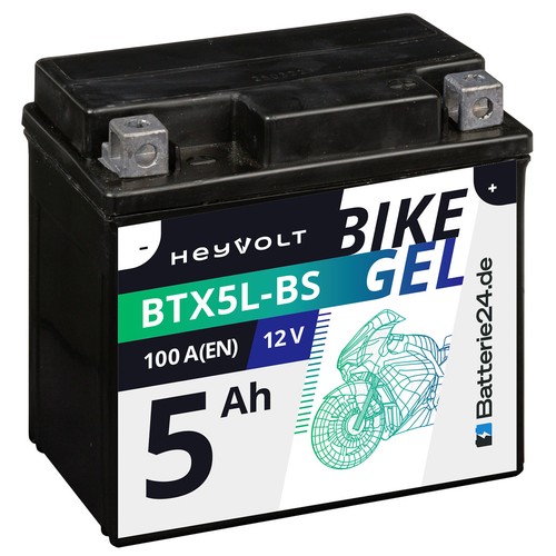 Gel rollerbatterie 5ah - gel,