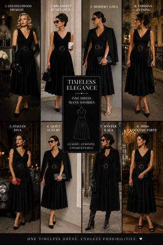 Vintage abendkleid schwarz - abendkleid,