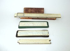 Kleine Sammlung Rechenschieber Faber Castell 1930er Jahre