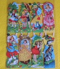 1x Poesiebilder Oblaten 7114 Märchen Nostalgie Glanzbilder Verschiedene Bremer S