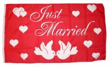 Flagge / Fahne Just Married /