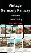 Vintage German railway info