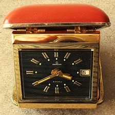 Garant Reisewecker Tischuhr Handaufzug Datum 60er vintage sammeln alt selten rar